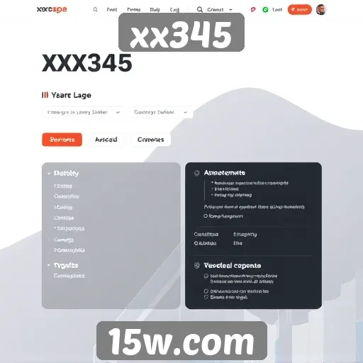Análise da interface do usuário no site xx345